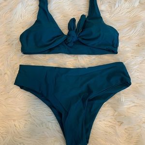 Blue/Green Bikini Set